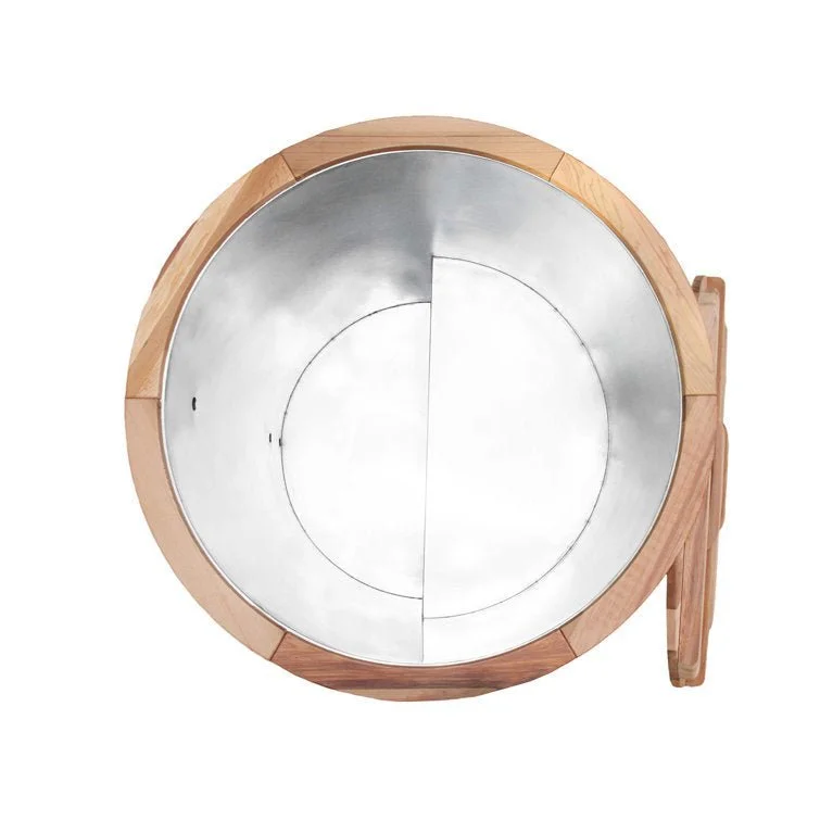 Anyi 110 Volt 1 – Person Solid Wood Cylinder Plug And Play Hot Tub - Image 2