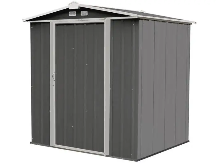 Arrow 6×5 Ezee Storage Shed Kit – Charcoal & Cream