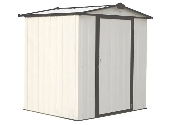 Arrow 6×5 Ezee Storage Shed Kit – Cream & Charcoal