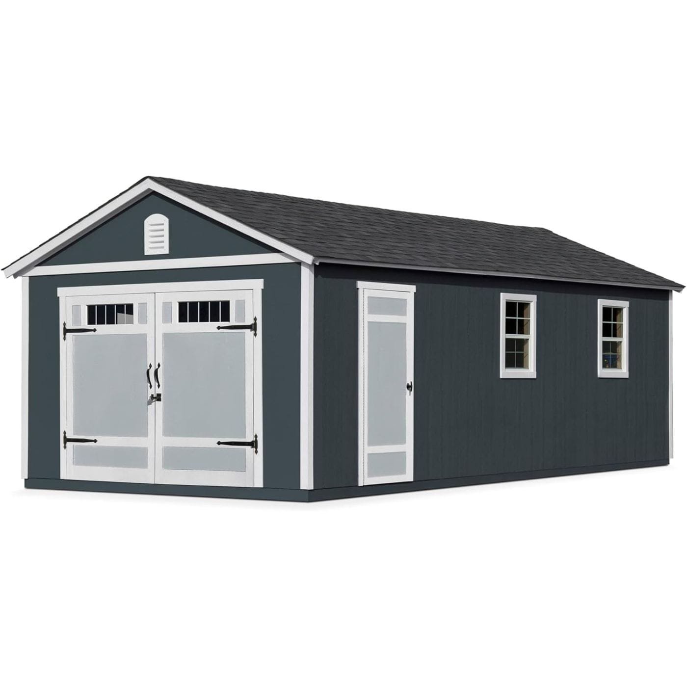 Handy Home Products Manhattan 12×24 Garage Do-it-Yourself Wooden Storage Shed