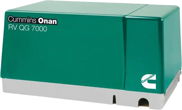 Cummins Onan QG 7000 7kW EFI RV Generator 7HGJAA-97 RV Gas Single Phase 120 Volt Air Cooled 30A & 30A Breaker New
