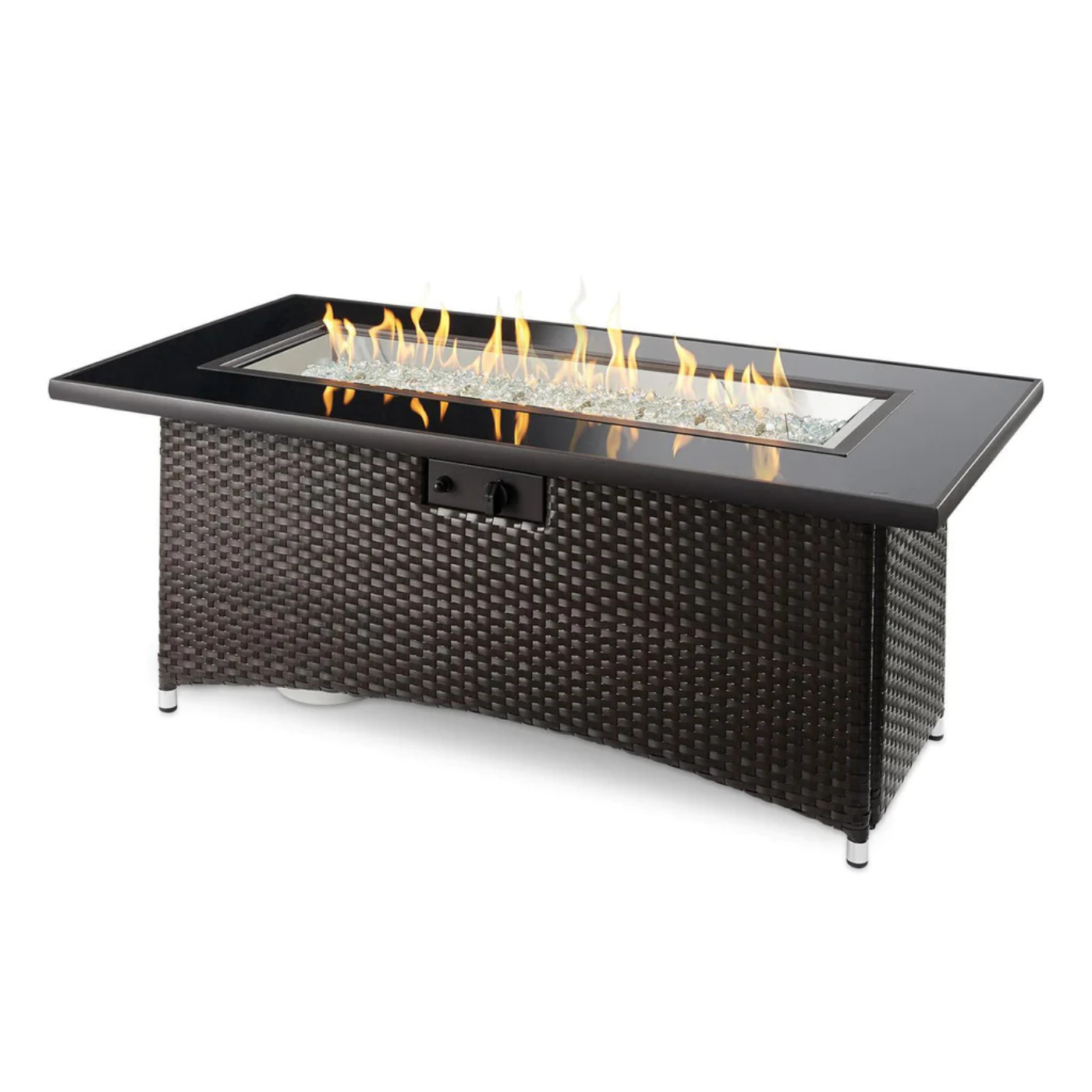 The Outdoor GreatRoom Company Montego 59-Inch Linear Propane Gas Fire Pit Table