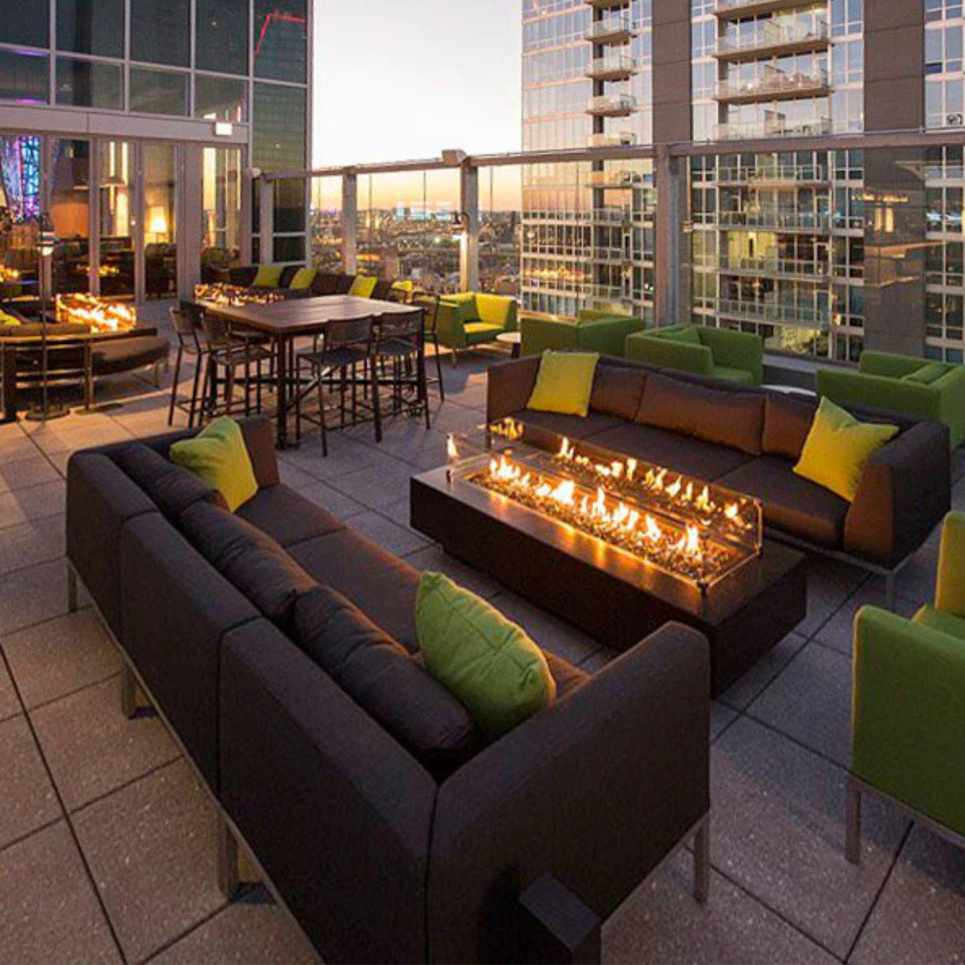 The Outdoor Plus 84″ Del Mar Concrete Gas Fire Pit - Image 3