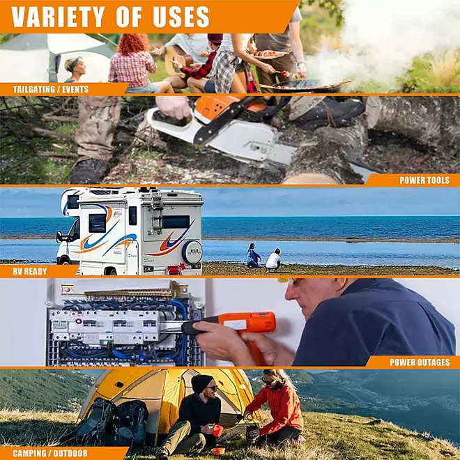 Genmax Portable Inverter Generator, 11000-Watt Tri-Fuel Remote Start CO Sensor - Image 3