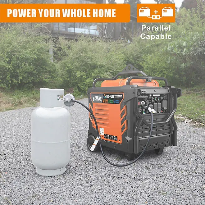Genmax Portable Inverter Generator, 11000-Watt Tri-Fuel Remote Start CO Sensor - Image 2