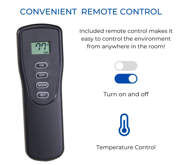 Duluth Forge Dual Fuel Ventless Gas Stove – 26,000 BTU, Remote Control, Matte Black Finish - Image 2