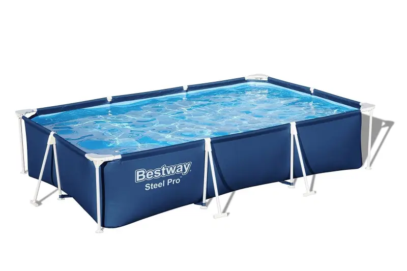 Bestway Steel Pro 118 Inch x 79 Inch x 26 Inch Rectangular Metal Frame
