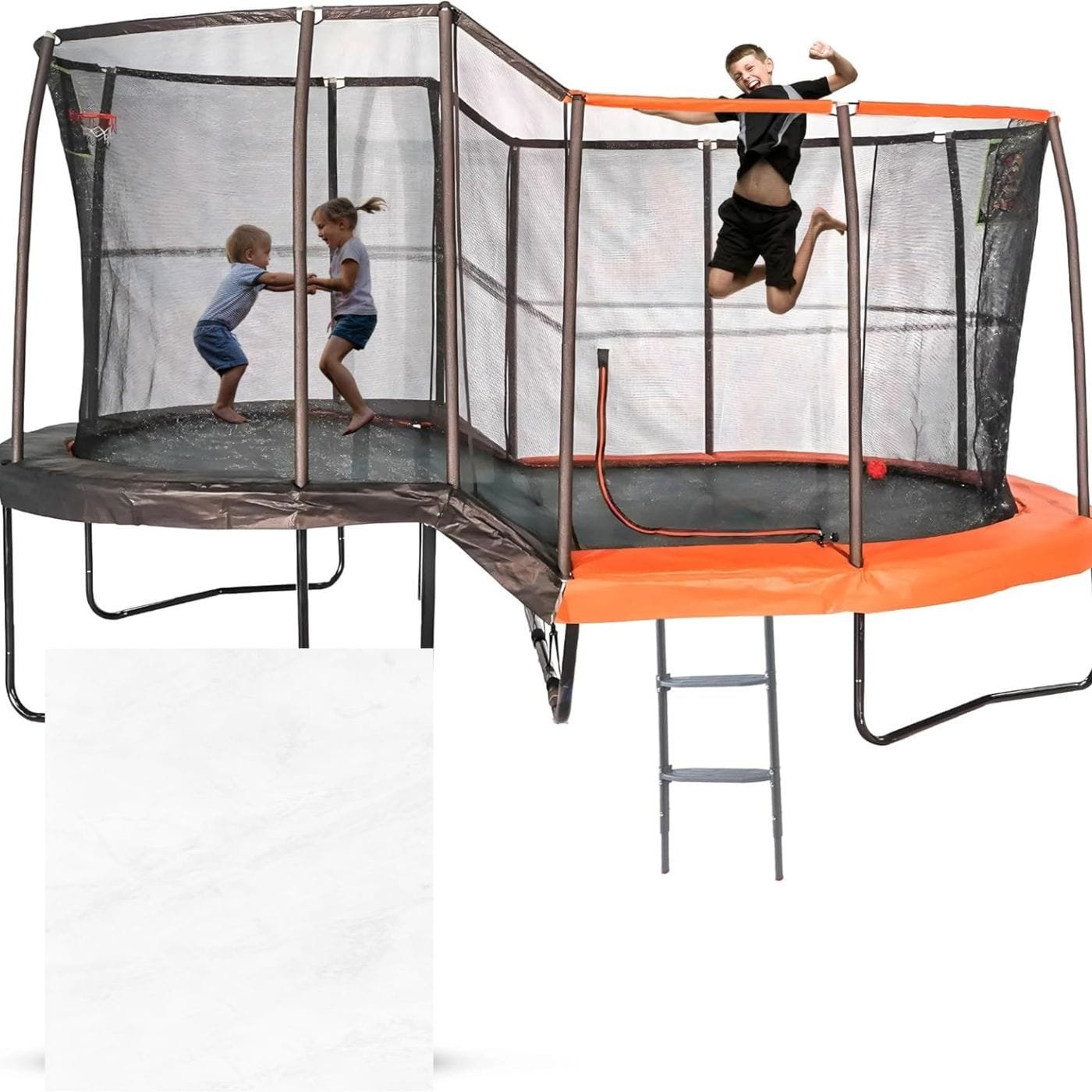 JumpKing 10′ x 17′ Multi-Level Oval Trampoline