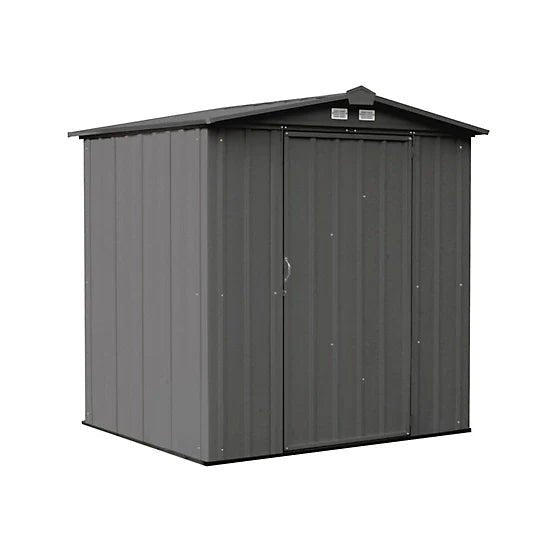 Arrow 6 ft. x 5 ft. EZEE Steel Low Gable Shed, Charcoal