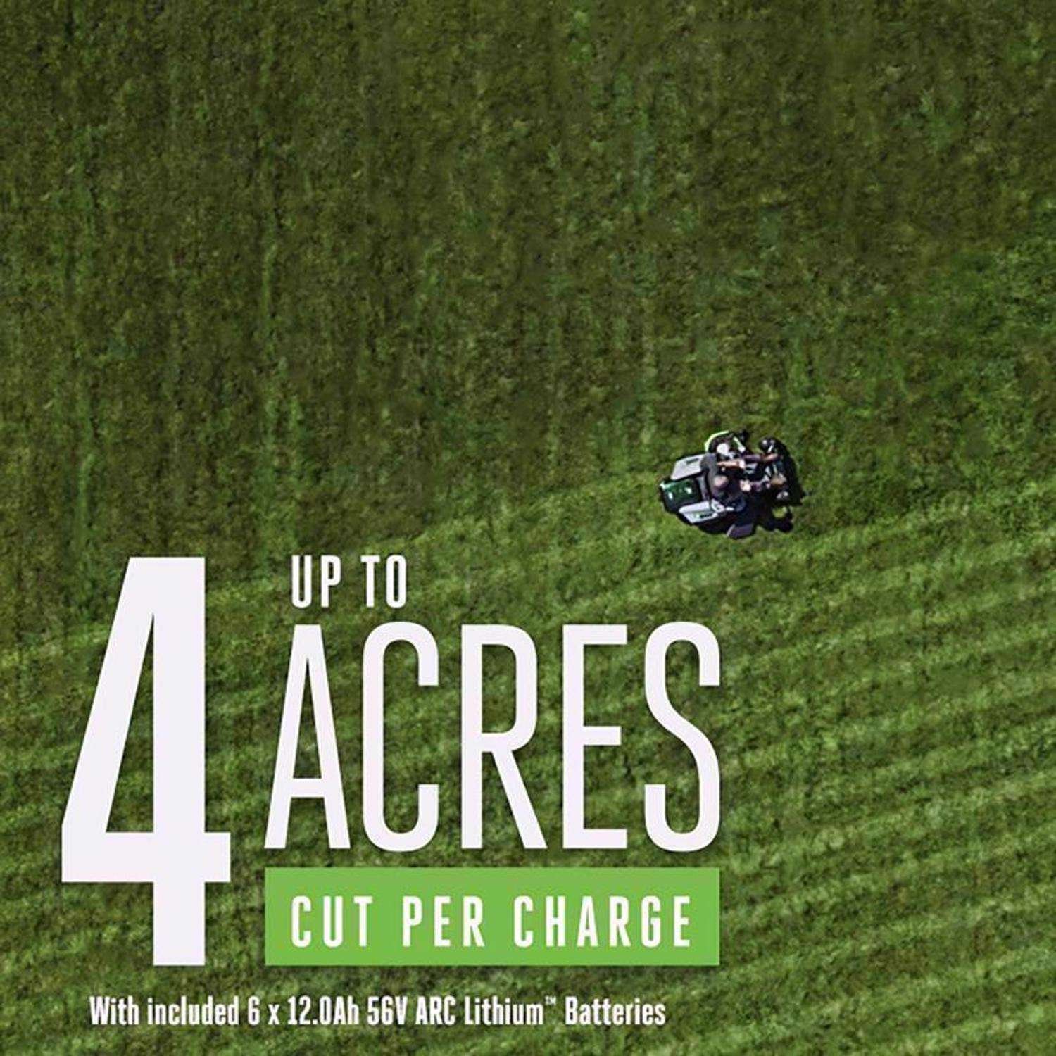 EGO Power+ Z6 ZT5207L 52 in. 56 V Battery Zero Turn Riding Mower Kit (Battery & Charger) W/ SIX 12.0 AH BATTERIES - Image 4