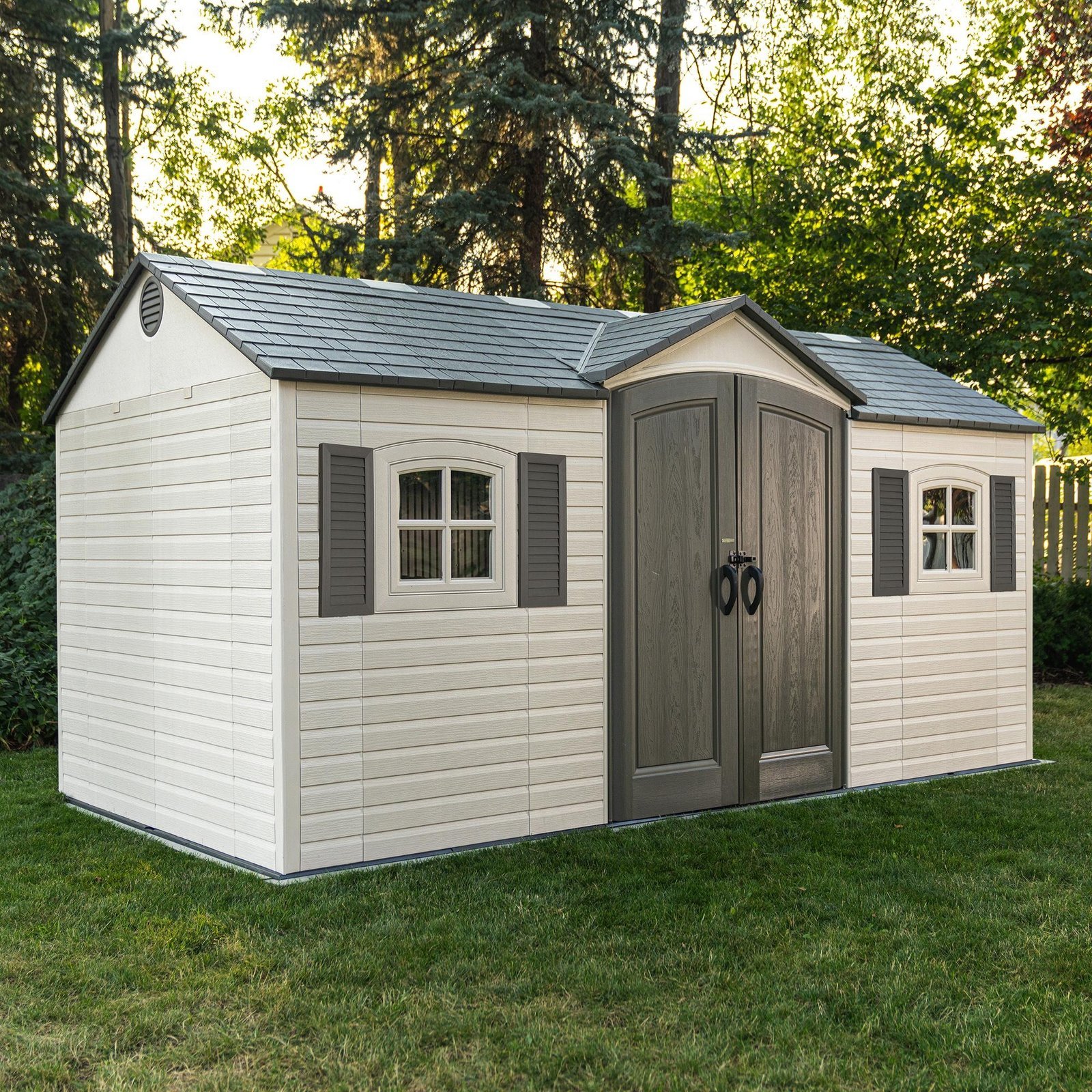 Lifetime 15′ x 8′ Outdoor Storage Shed - Image 2