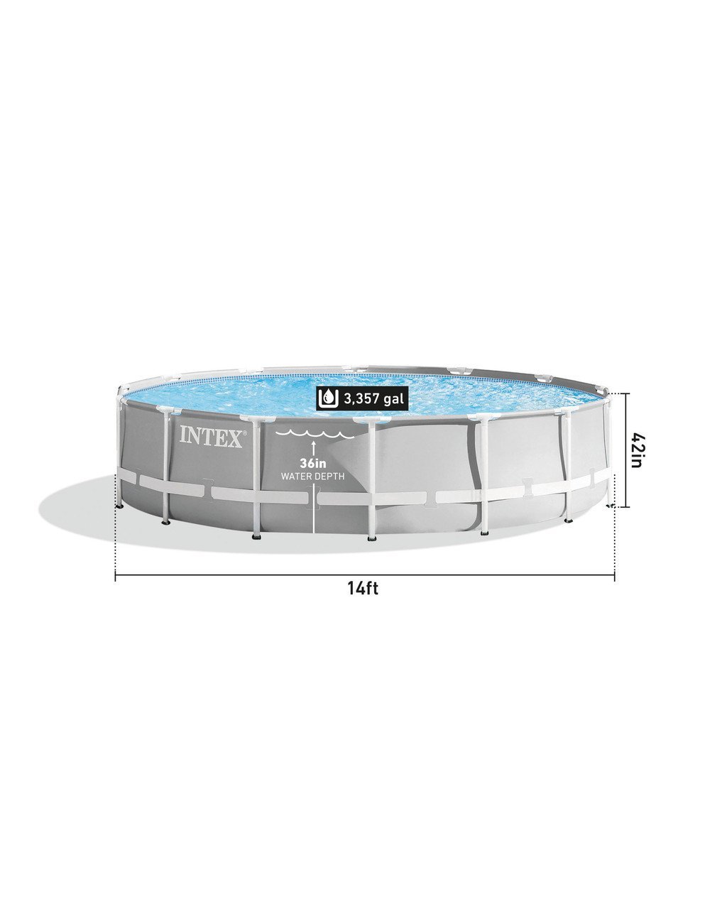 Prism Frame™ 14′ x 42″ Above Ground Pool Set - Image 5