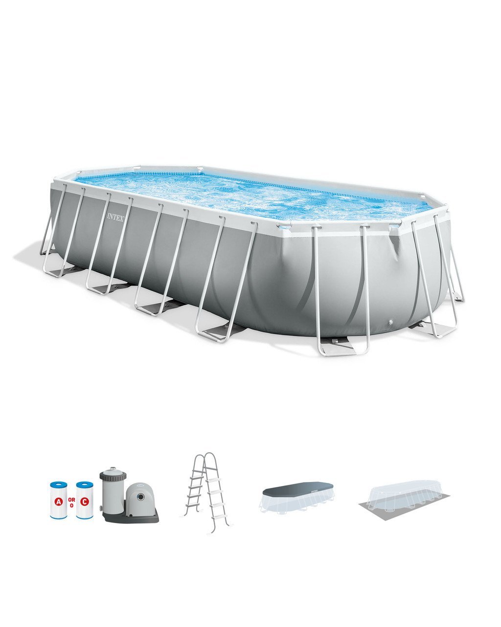 Prism Frame™ 20′ x 10′ x 48″ Oval Above Ground Pool Set
