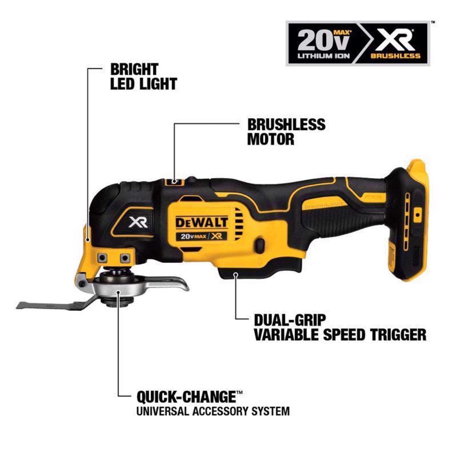20-Volt MAX Lithium-Ion Cordless 7-Tool Combo Kit with 2.0 Ah Battery, 5.0 Ah Battery and Charger - Image 4