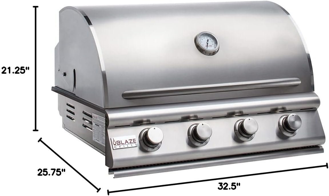 Blaze 32 In. 4 Burner Prelude LBM Gas Grill - Image 7