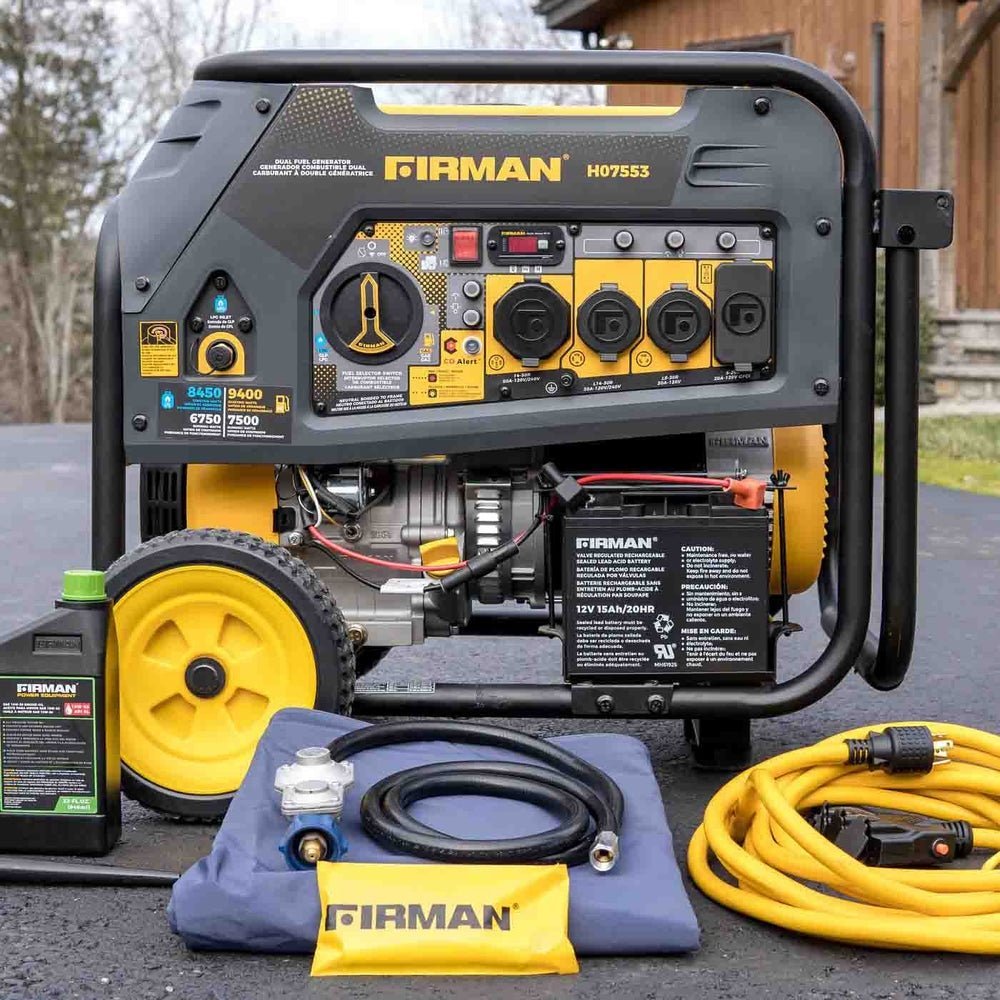 Firman H07553 7500W/9400W Dual Fuel Portable Generator - Image 6