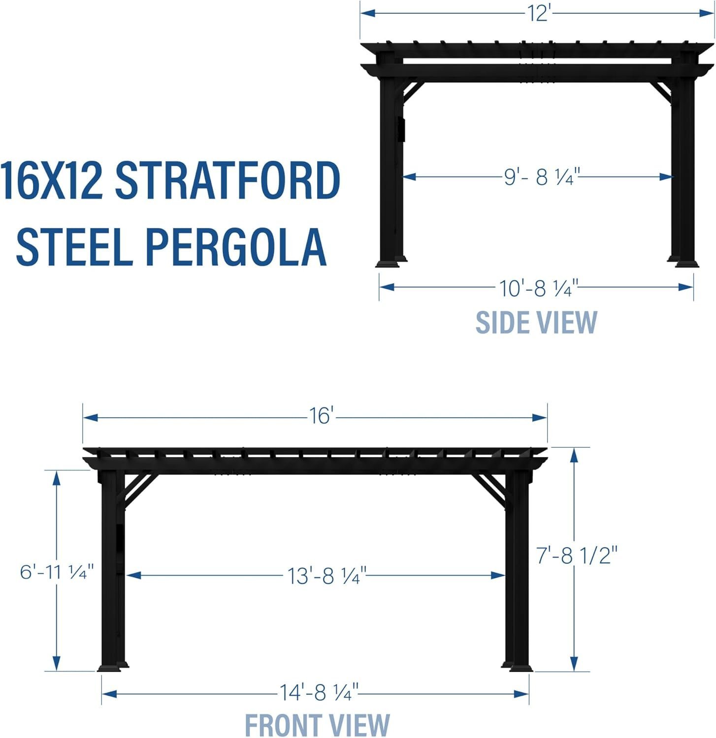 Stratford Traditional Steel Pergola - Image 5