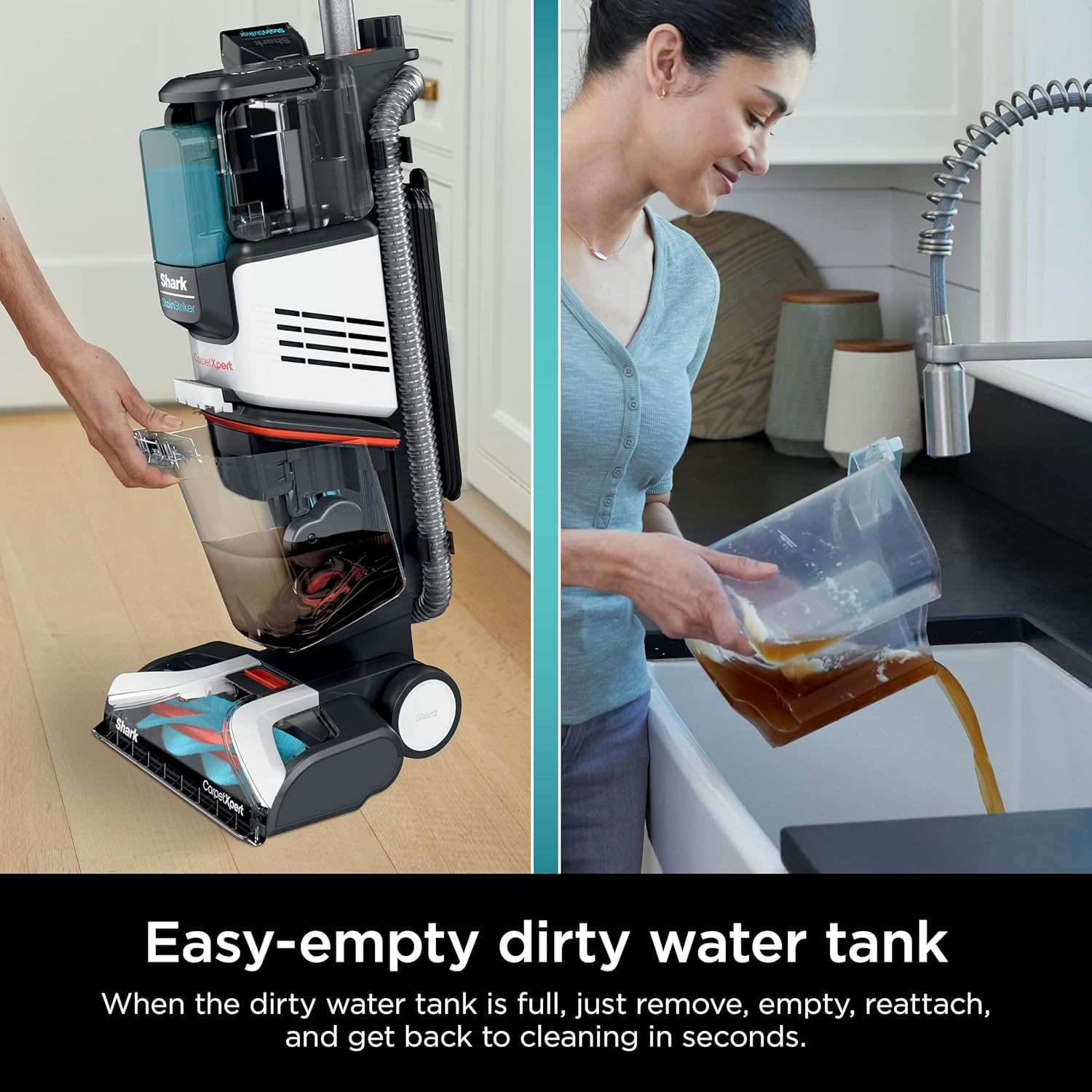 Shark CarpetXpert Carpet & Upholstery Cleaner with StainStriker, EX201 - Image 35