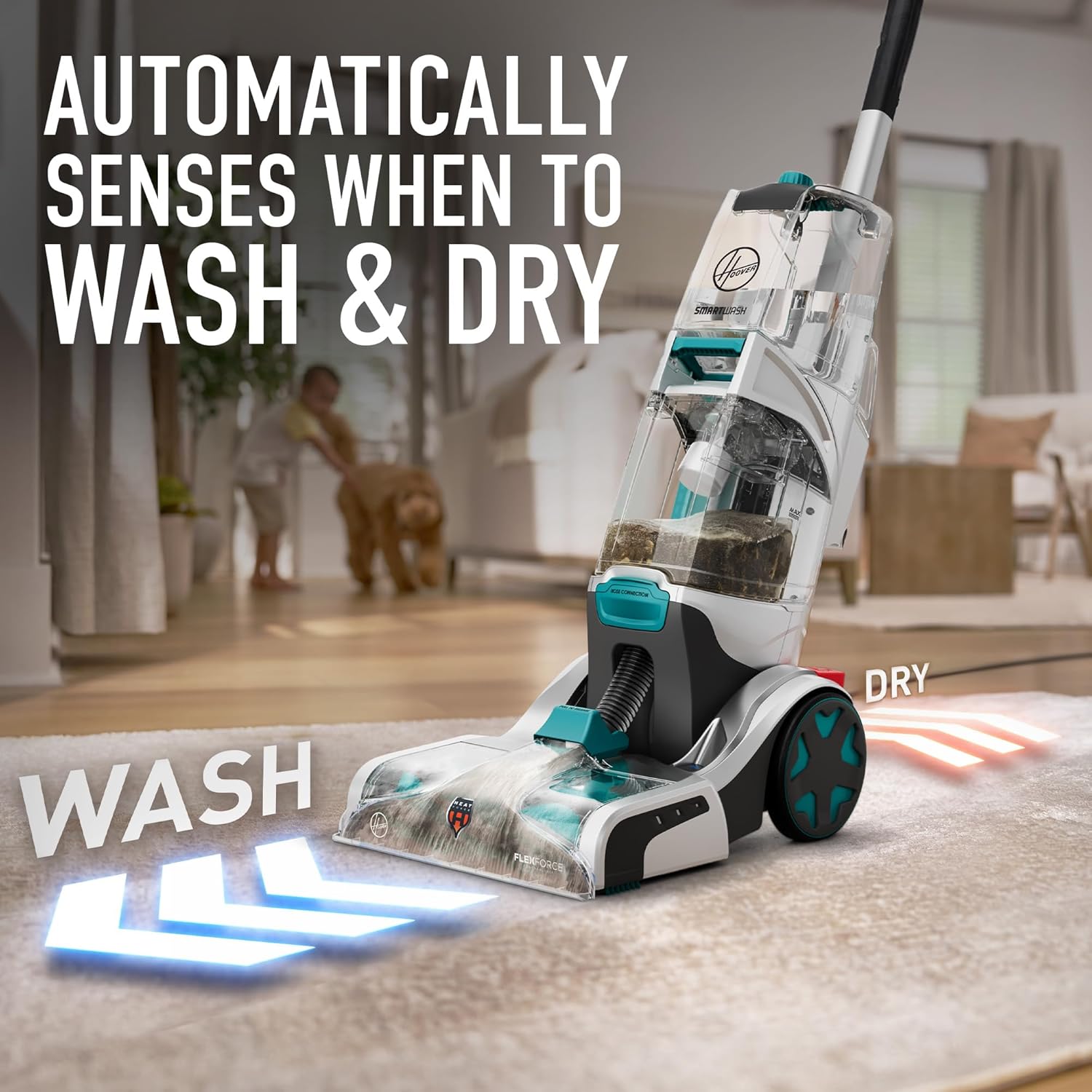 Hoover Smartwash Automatic Carpet Cleaner Machine, FH52000, Turquoise - Image 26