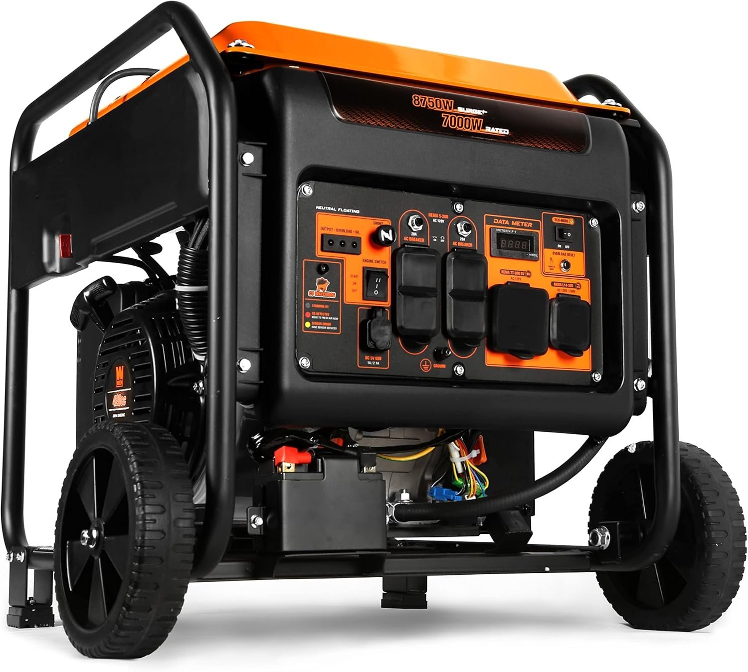 WEN DF875iX 8750-Watt RV and Transfer-Switch-Ready 120V/240V Dual