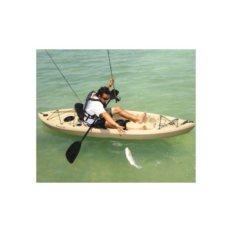 Lifetime Muskie 120 Sit-On-Top Angler Kayak w/ Paddle - Image 2