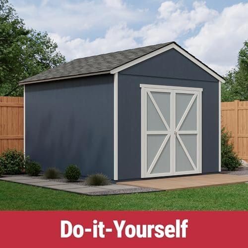 Handy Home Products Rookwood 10×12 Do-It-Yourself Wooden Storage Shed- Does not Include Floor kit, Paint, or Roofing Shingles - Image 7