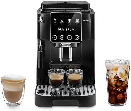 De’Longhi Magnifica Start Automatic Espresso Machine with Manual Milk Frother & Built in Grinder – 3 One-Touch Recipes, Easy-to-Clean, Home Barista Coffee Maker for Lattes, Cappuccino, Iced Coffee