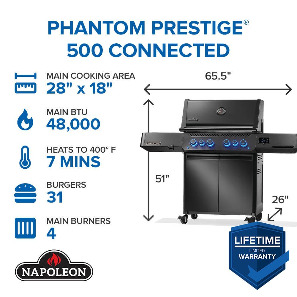 Napoleon Phantom Prestige 500 Connected Gas Grill - Image 6