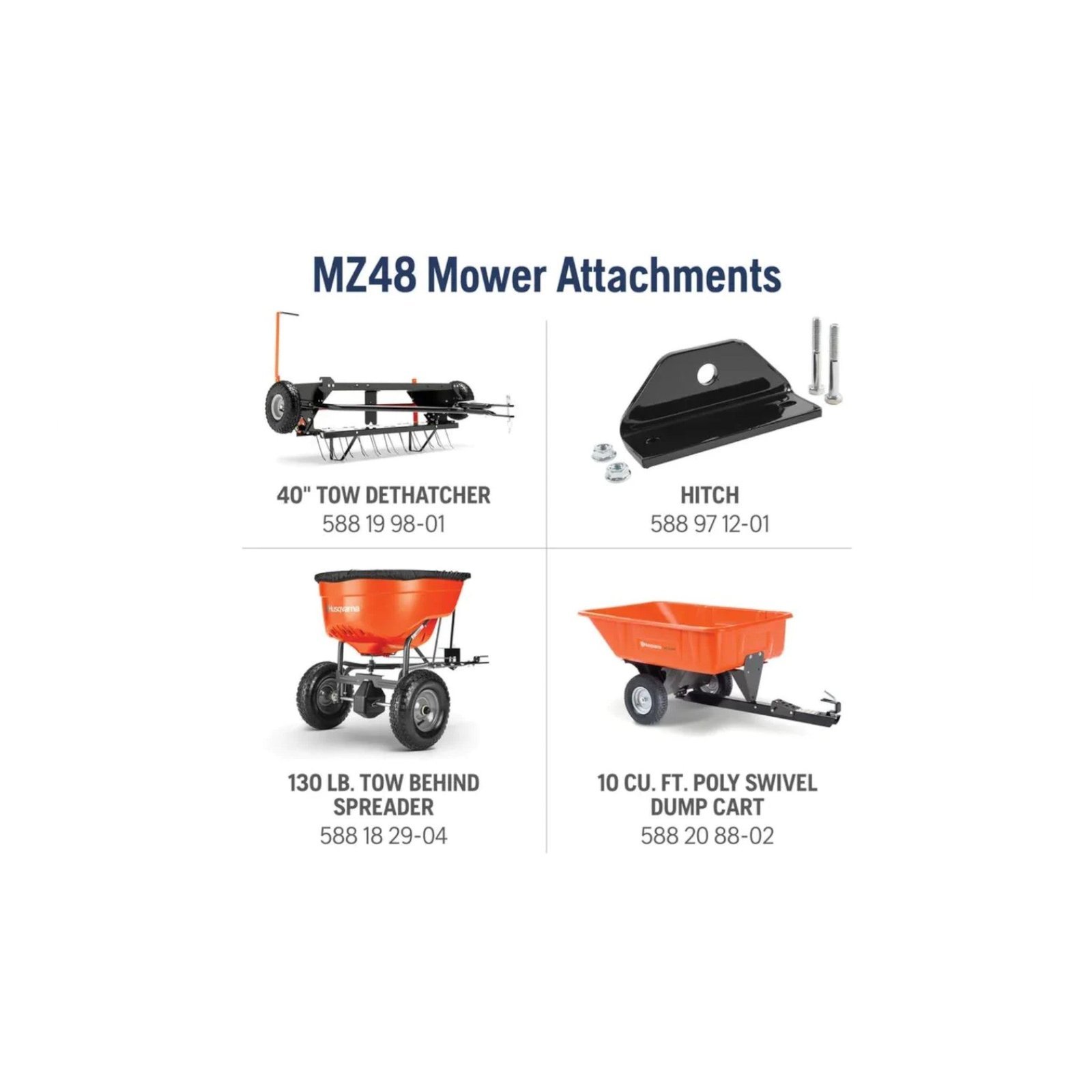 Husqvarna MZ48 Zero-Turn Mower 23 HP Kawasaki 48” Clear Cut ZT3100 (M-ZT Seat) - Image 3