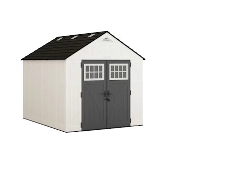 Suncast Tremont 8 ft. x 10 ft. Storage Shed with Floor – Ice Cube|BMS8125