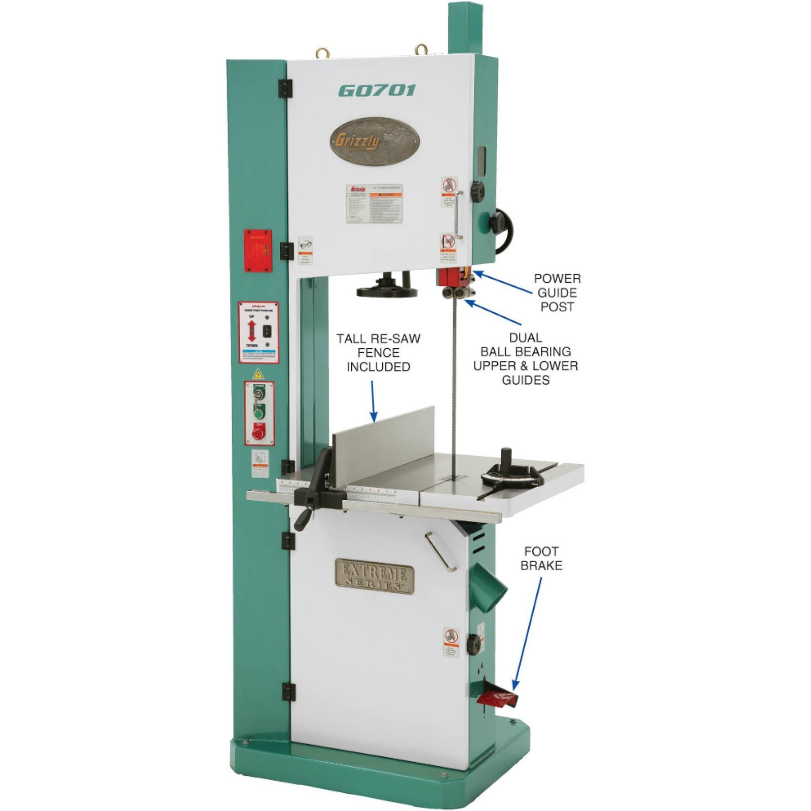 Grizzly G0701 – 19″ 5 HP Ultimate Bandsaw - Image 7