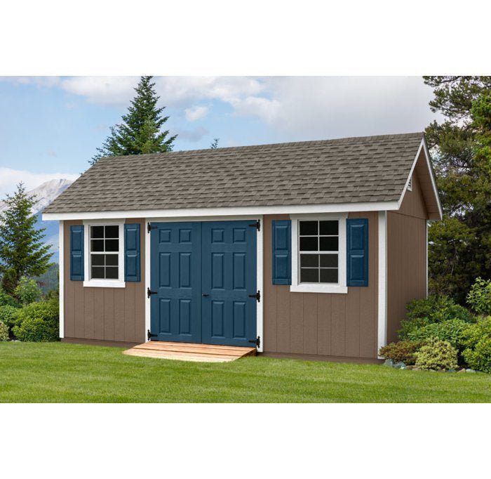 10 ft. W x 18 ft. D Manufactured Wood Storage Shed