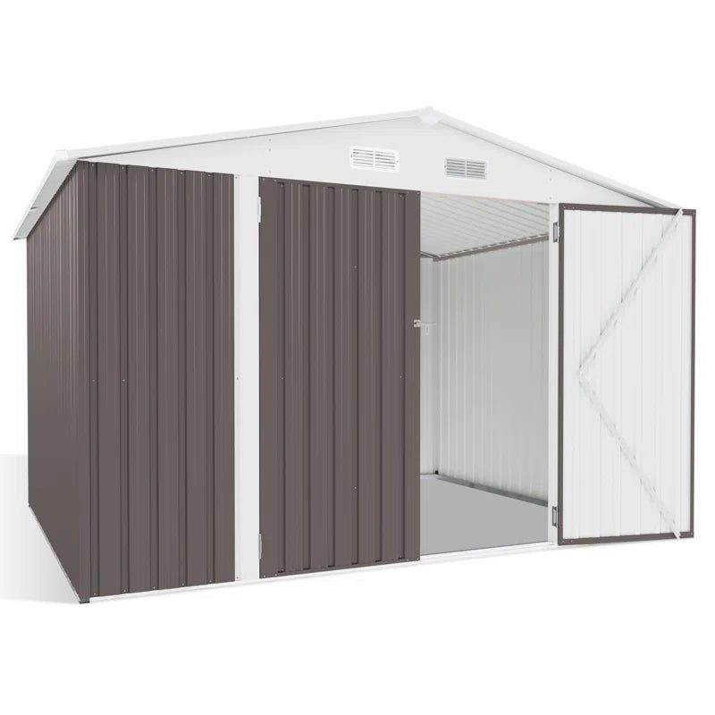 10 ft. W x 8 ft. D Metal Storage Shed - Image 7