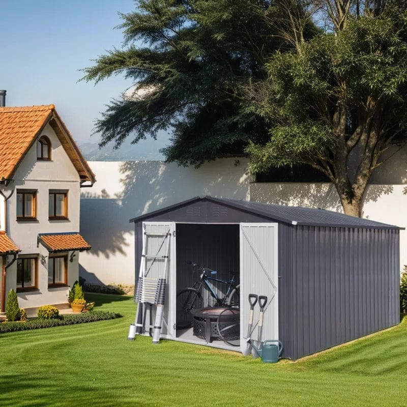 10 ft. W x 8 ft. D Metal Tool Shed - Image 2