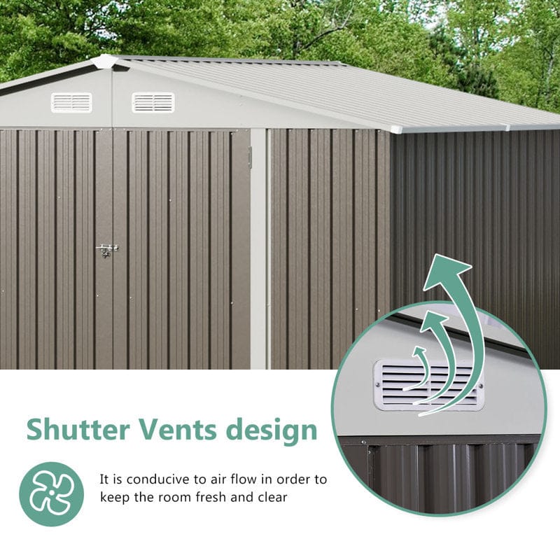 10 ft. W x 8 ft. D Storage Shed - Image 3