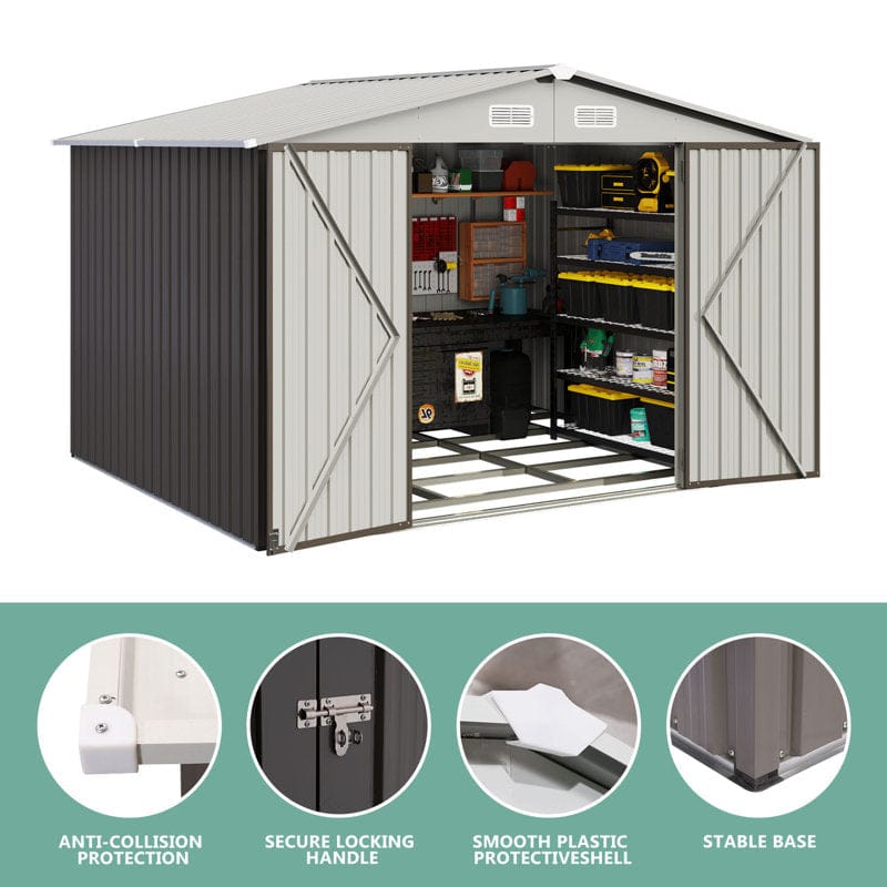 10 ft. W x 8 ft. D Storage Shed - Image 8