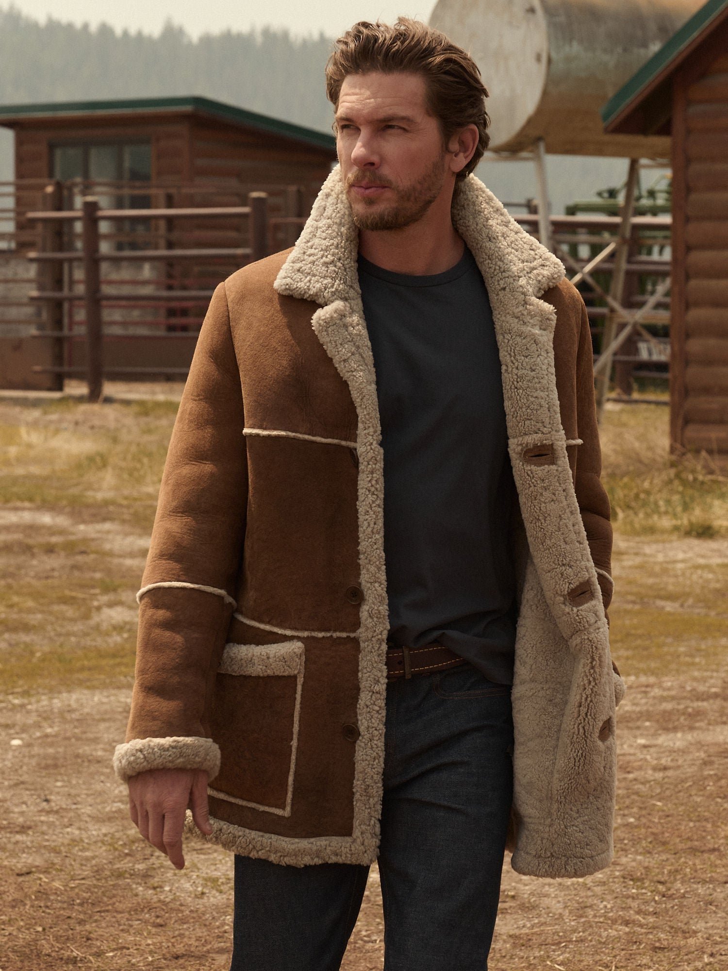 Maverick Sheepskin Rancher Coat - Image 7