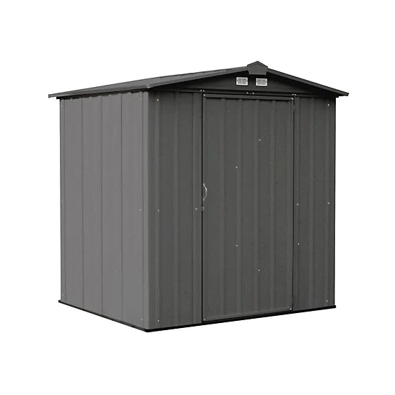 Arrow 6 ft. x 5 ft. EZEE Steel Low Gable Shed, Charcoal