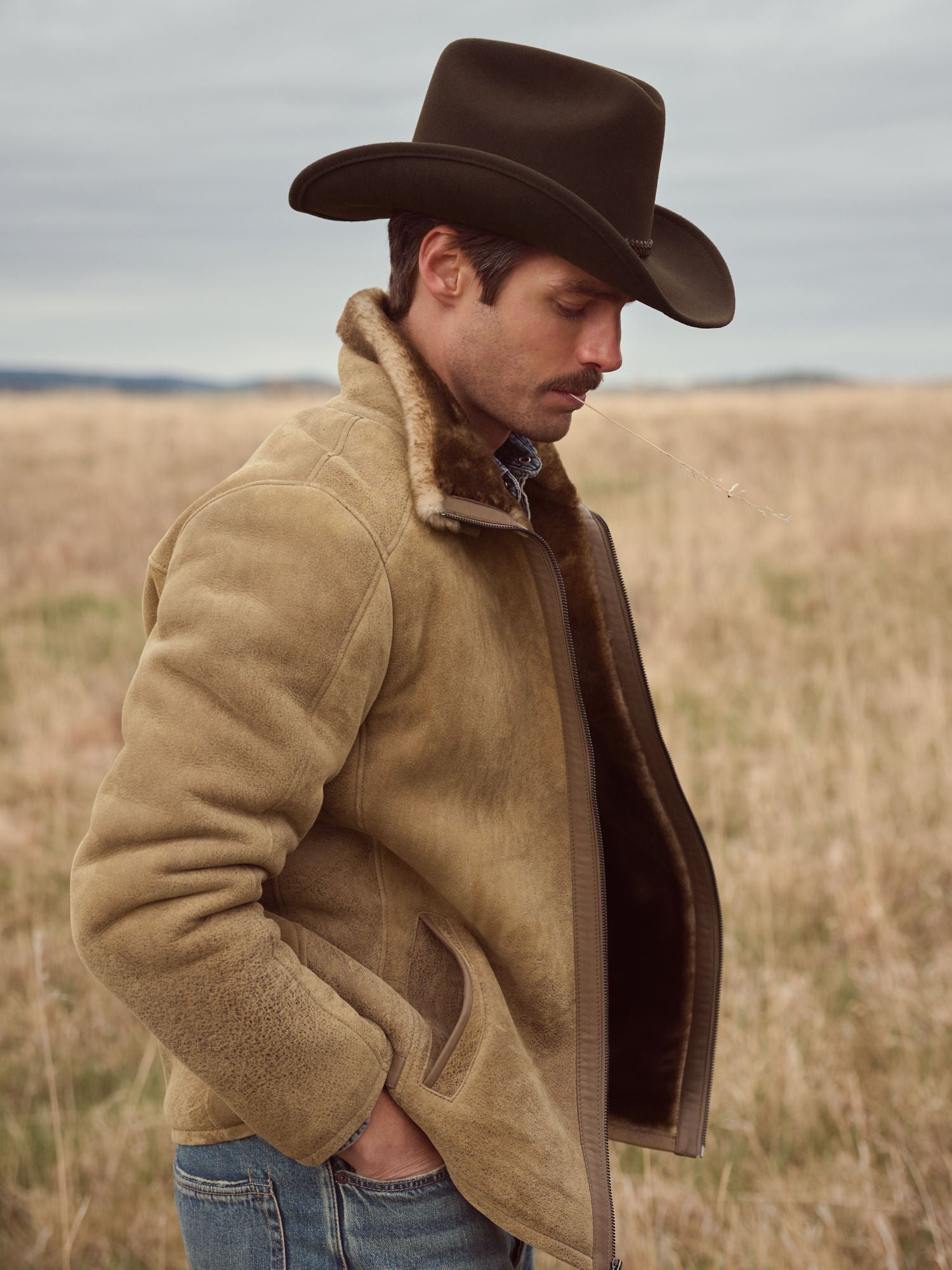 Lance Distressed Sheepskin Jacket - Image 2