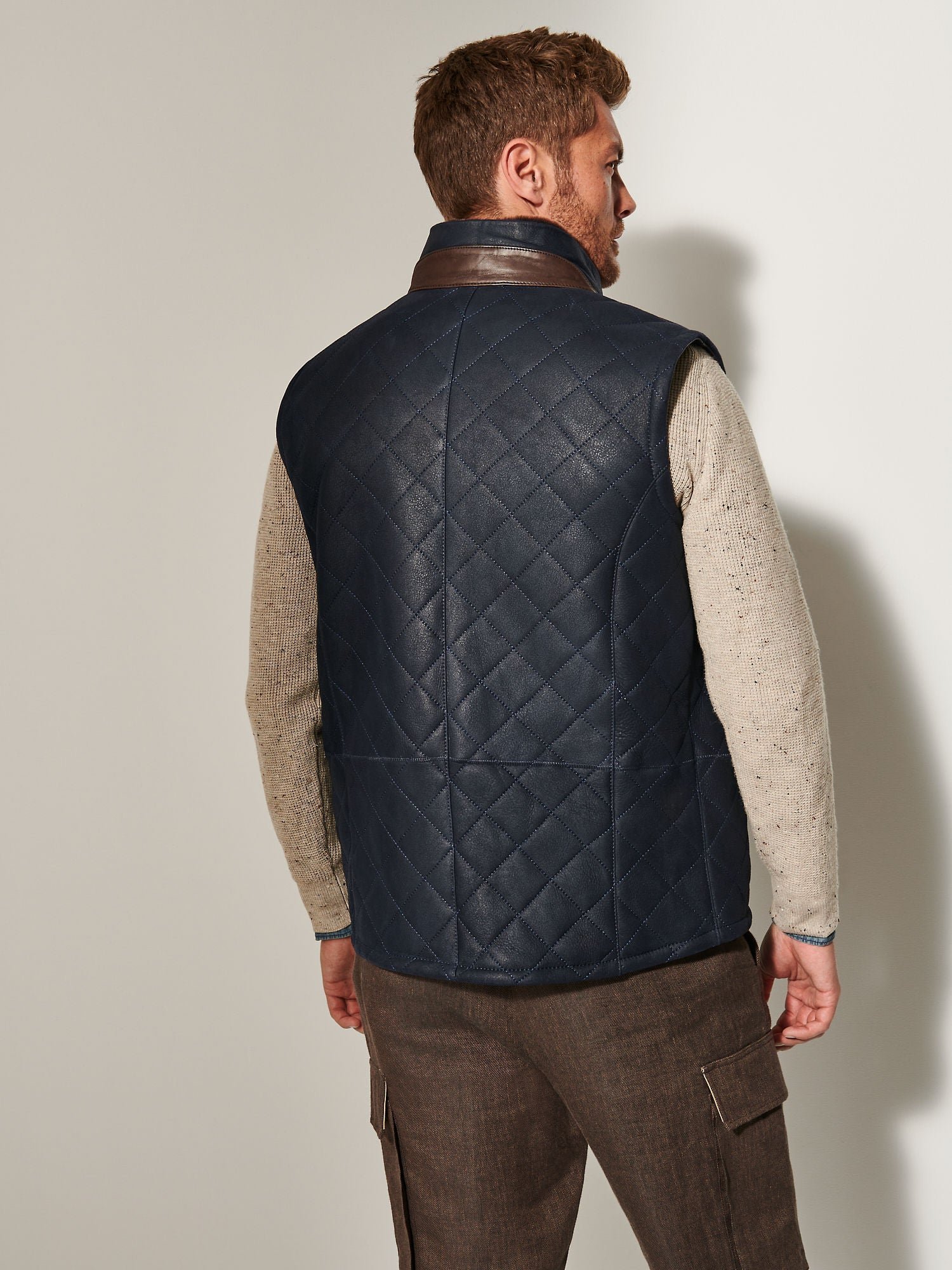 Hayes Quilted Sheepskin Vest - Image 3