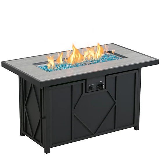 HeatMaxx 42 in. Rectangular Propane Gas Fire Table - Image 4