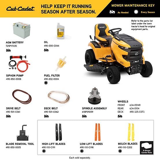 Cub Cadet 42 in. Gas-Powered Intellipower Riding Lawn Mower - Image 2