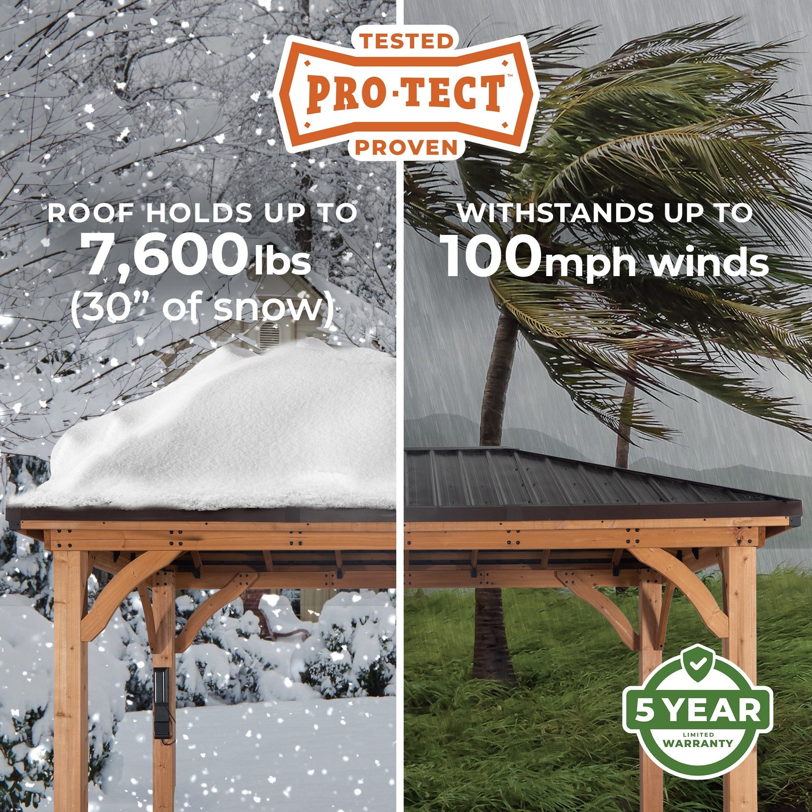 Cordova 14×10 Outdoor Gazebo with Steel Frame and Weather-Resistant Canopy - Image 3