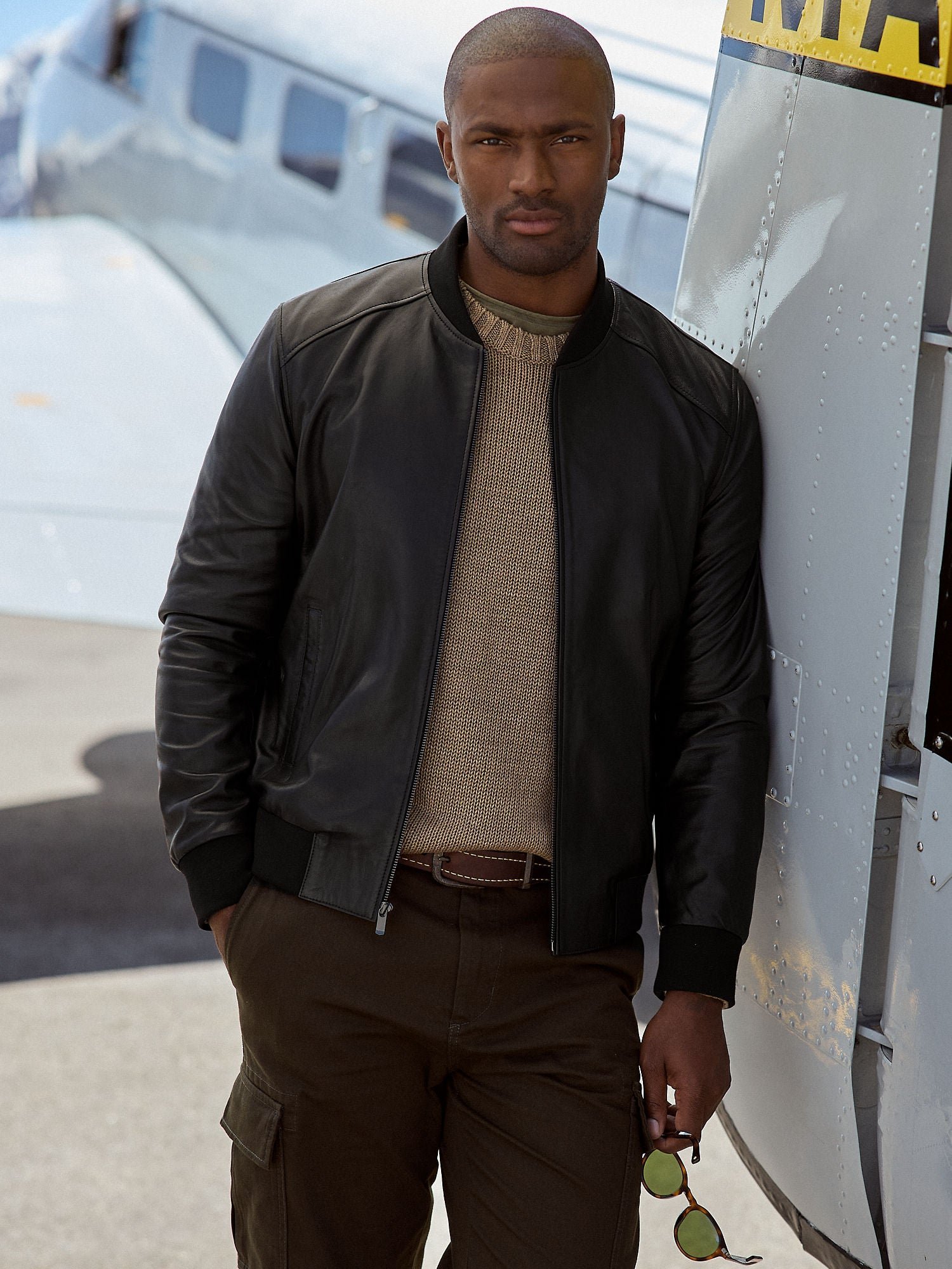 Rocco Leather Baseball Jacket - Image 3