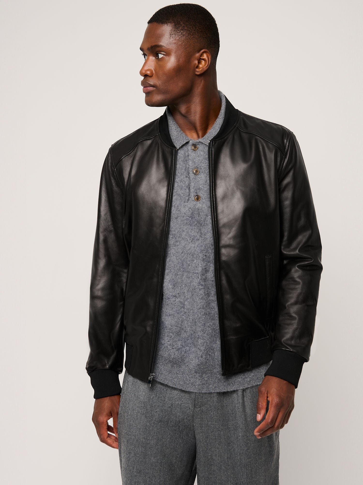 Rocco Leather Baseball Jacket