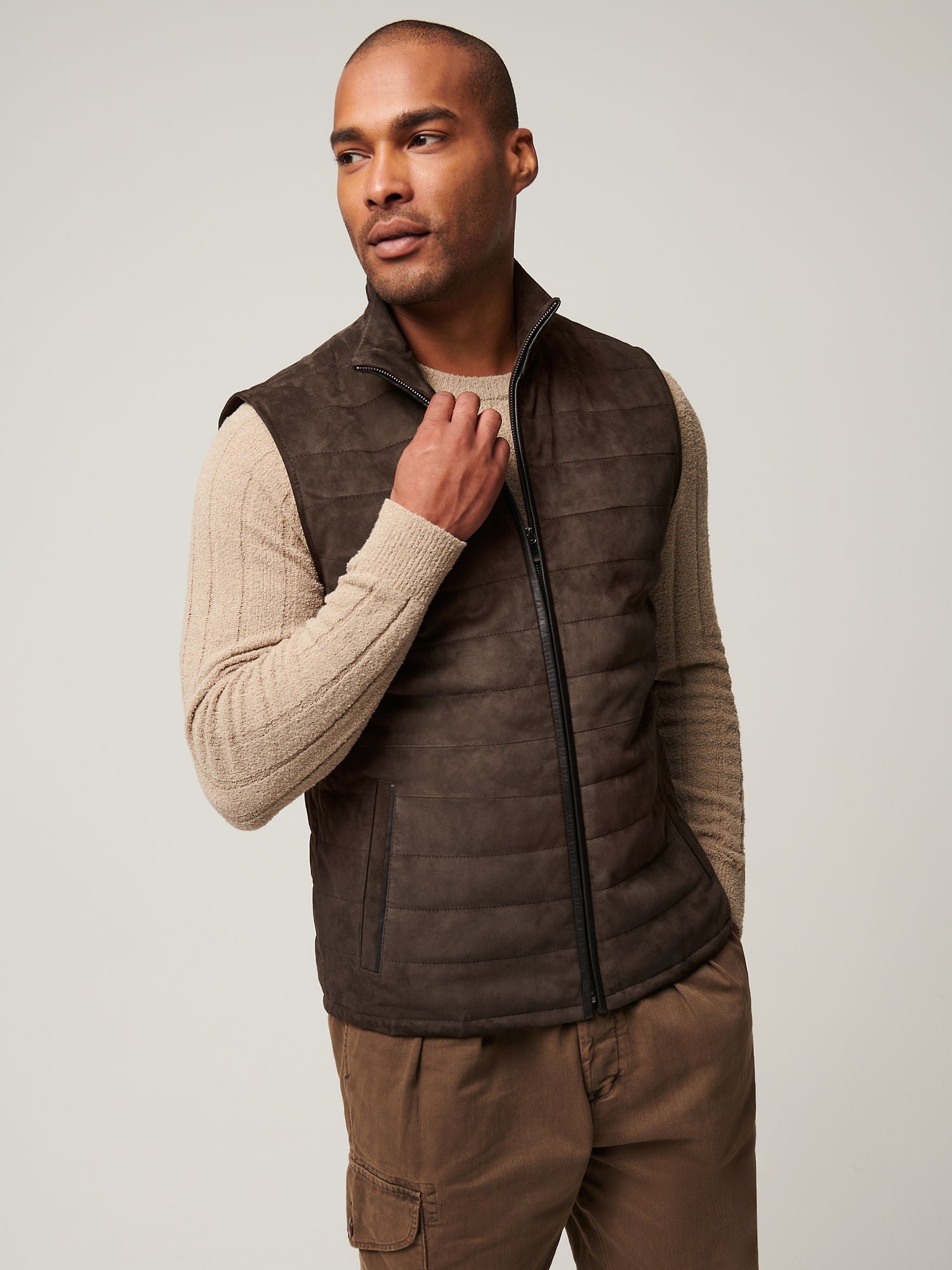 Gavin Suede Leather Vest - Image 3