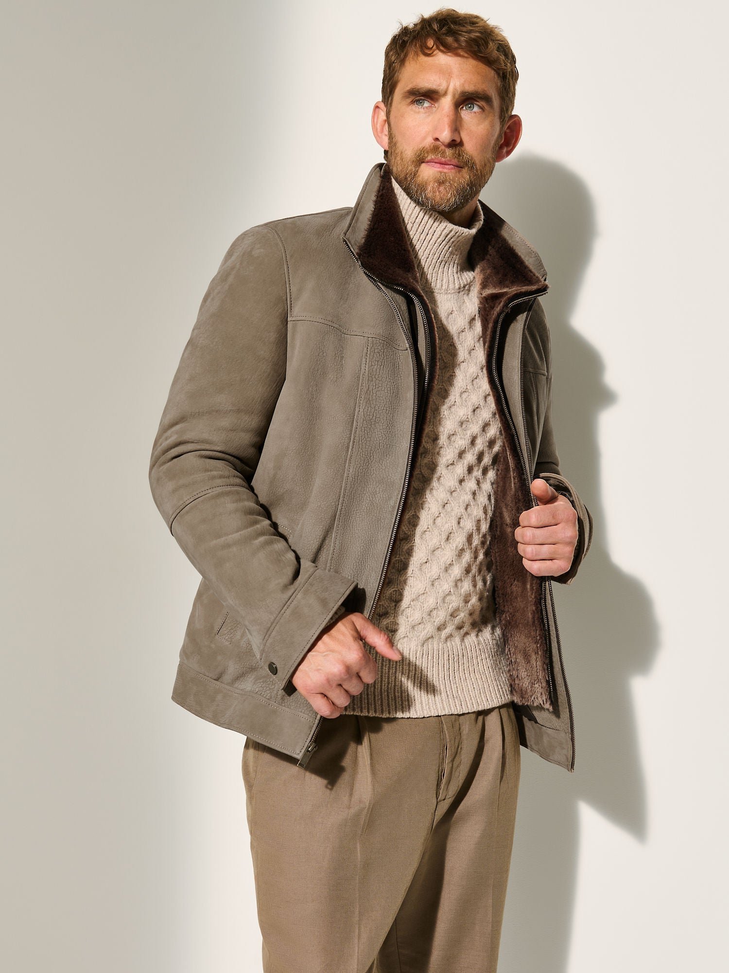 Bruno Buffed Leather Coat - Image 9