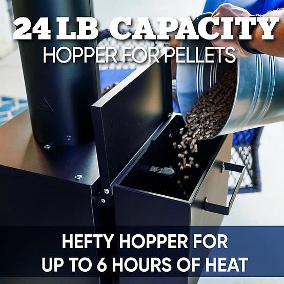 Even Embers Pellet-Fueled Patio Heater with 1 Glass Panel, 100 sq. ft., 70,000 BTU - Image 3