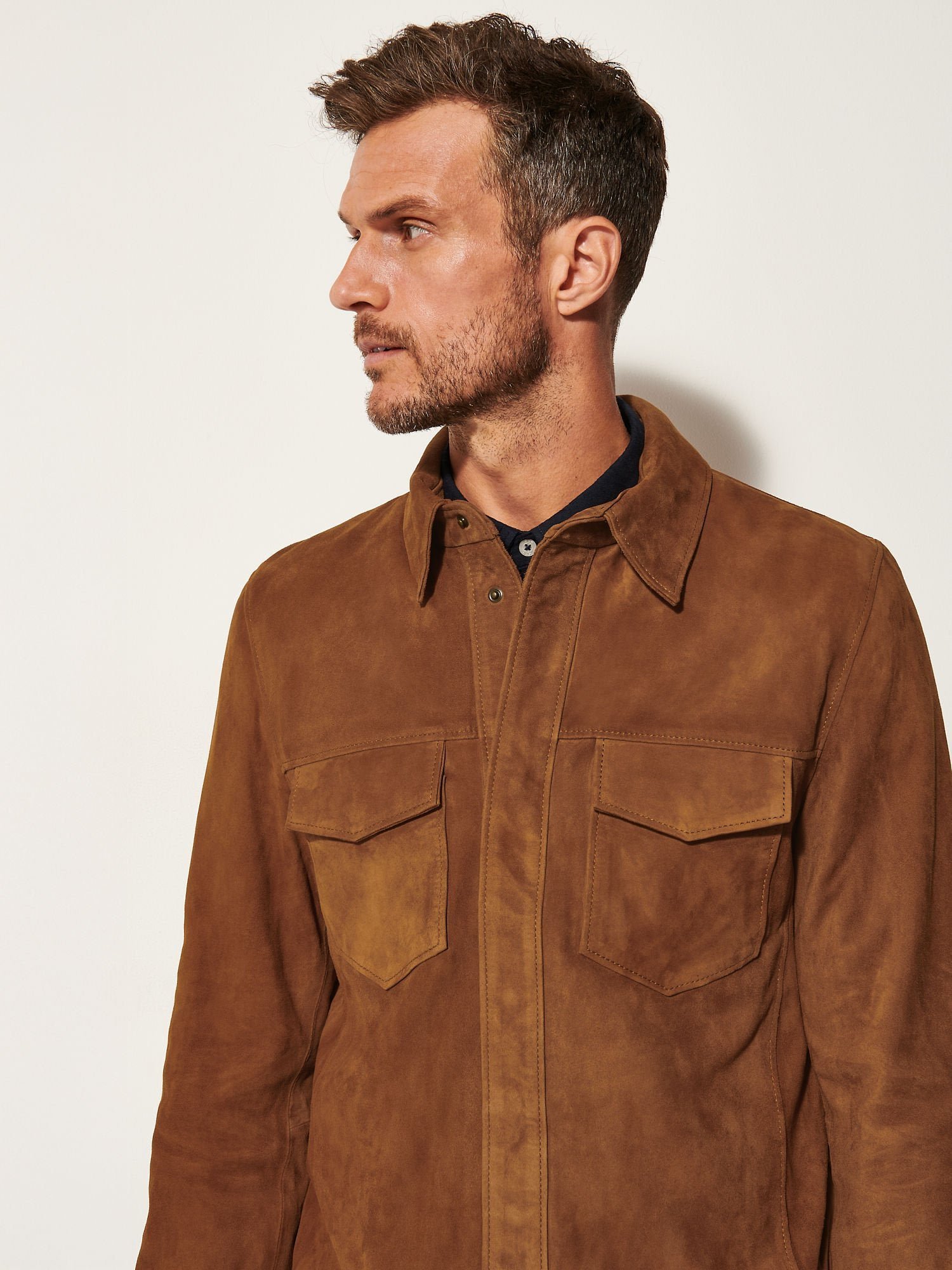 Noah Suede Leather Shirt Jacket - Image 6
