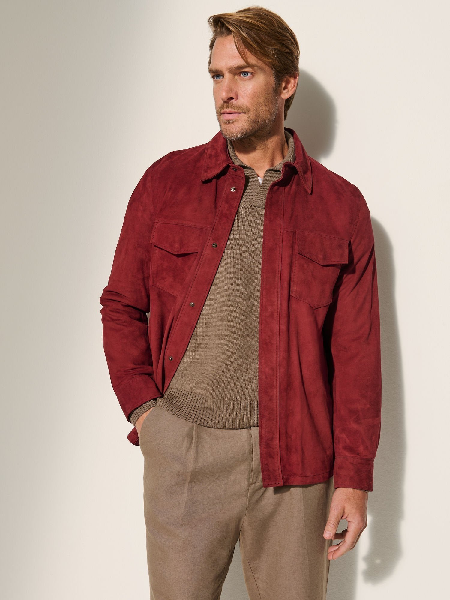 Noah Suede Leather Shirt Jacket - Image 9